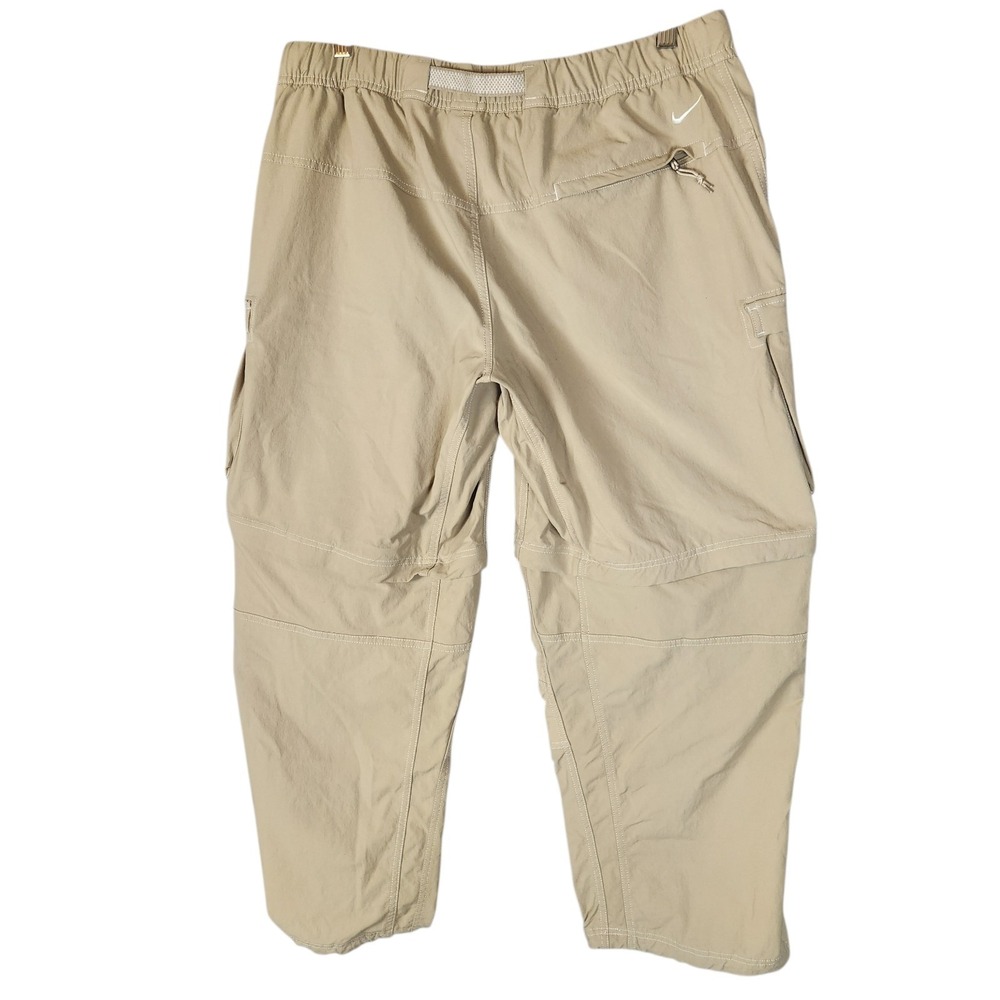 Nike ACG Smith Summit Convertible Cargo‎ Pants Men's XL Khaki Beige Baggy - Picture 2 of 11